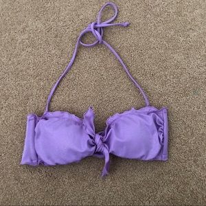 Victoria’s Secret Swim Lilac rusched bikini top